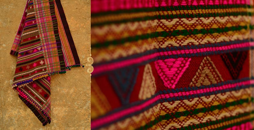 Dhabro ~ Full Bharat Shawl { woolen }- V